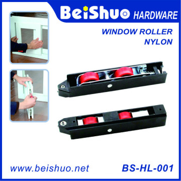 Window Rollers with Nylon Surface and Embedded Nylon Wheel
